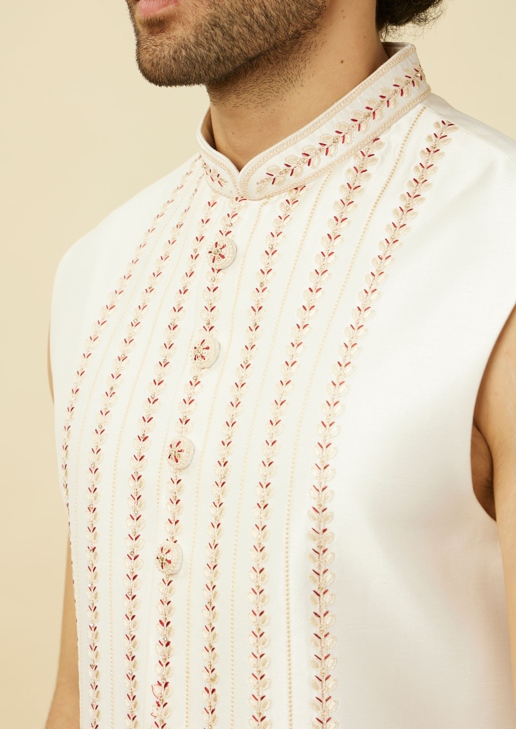 Twamev Men Luxe White Sherwani