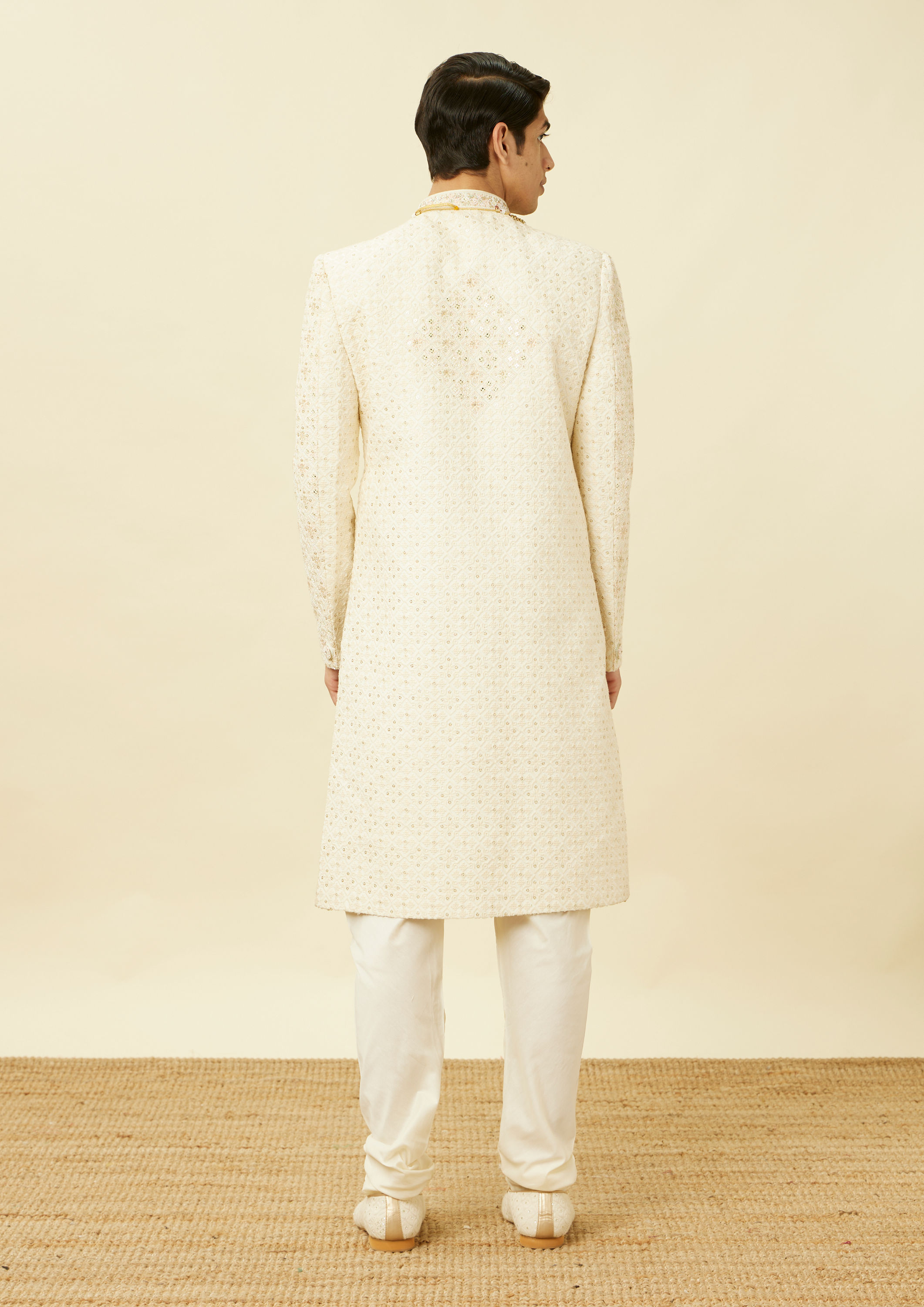 Twamev Men Signature Cream Sherwani Affair