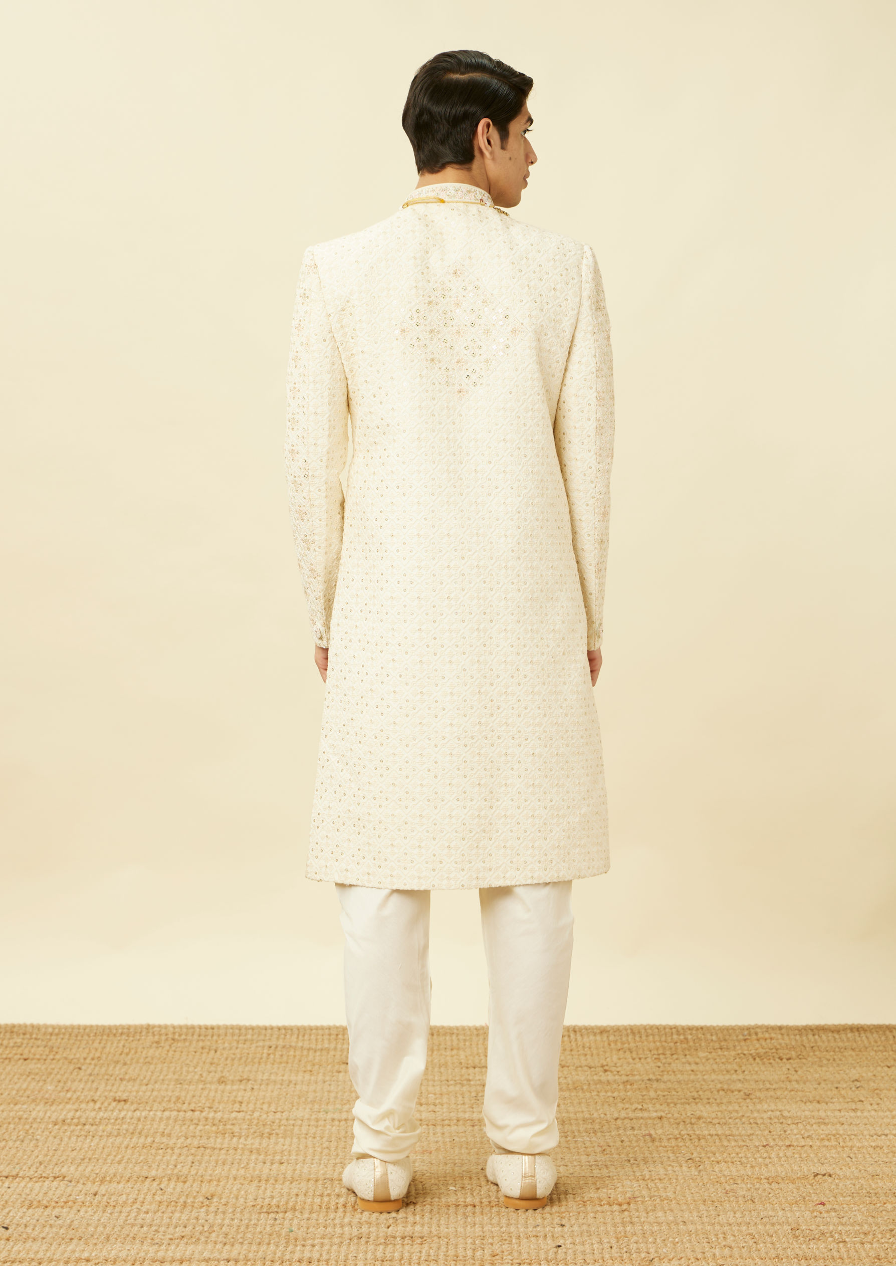 Twamev Men Signature Cream Sherwani Affair