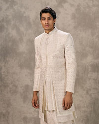 Twamev Men Elegant Cream Sherwani