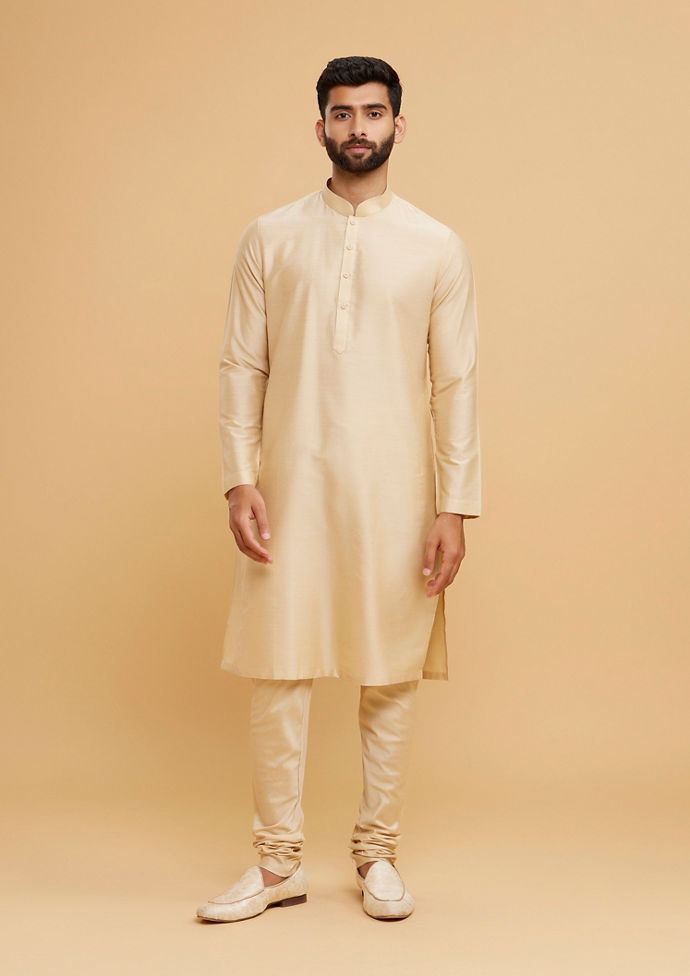 Twamev Men Pista Green Brocade Masterpiece Sherwani