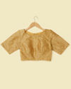 Mohey Women Beige Bel Buti Patterned Blouse