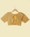 Mohey Women Beige Bel Buti Patterned Blouse