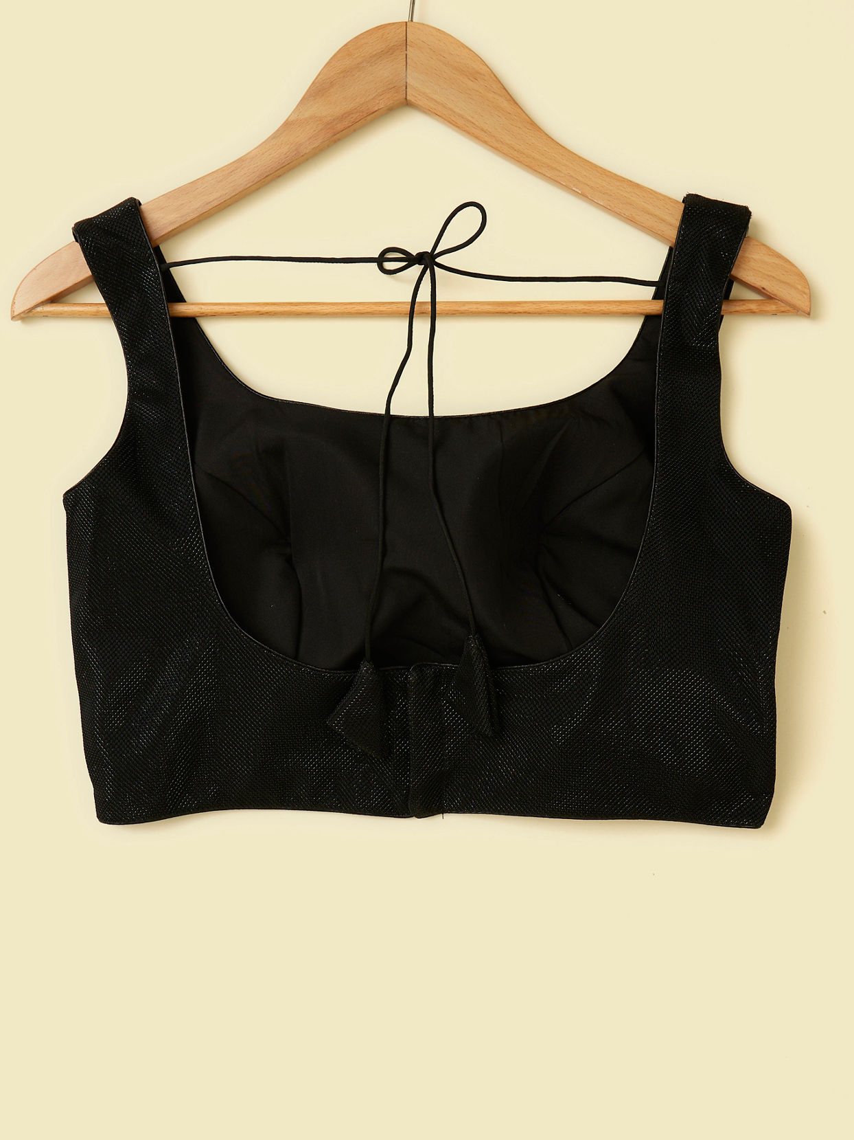 Mohey Women Elegant Black Knit Weave Design Blouse