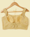 Mohey Women Golden Glamour Knit with Refined Weave Design Blouse