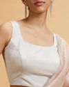 Mohey Women Grey Princess Cut Shimmery Blouse