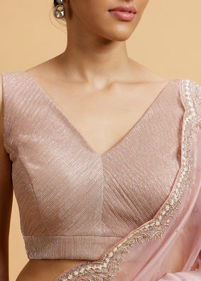 Mohey Women Fawn Plisse Effect Blouse