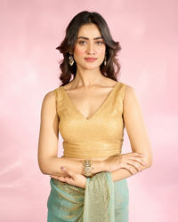 Mohey Women Exquisite Beige Georgette Blouse