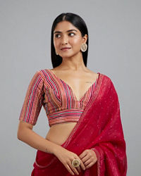Mohey Women Ravishing Rani Georgette Blouse