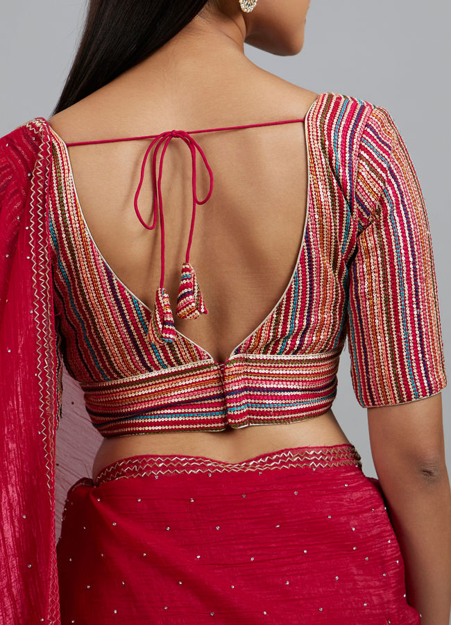 Mohey Women Ravishing Rani Georgette Blouse