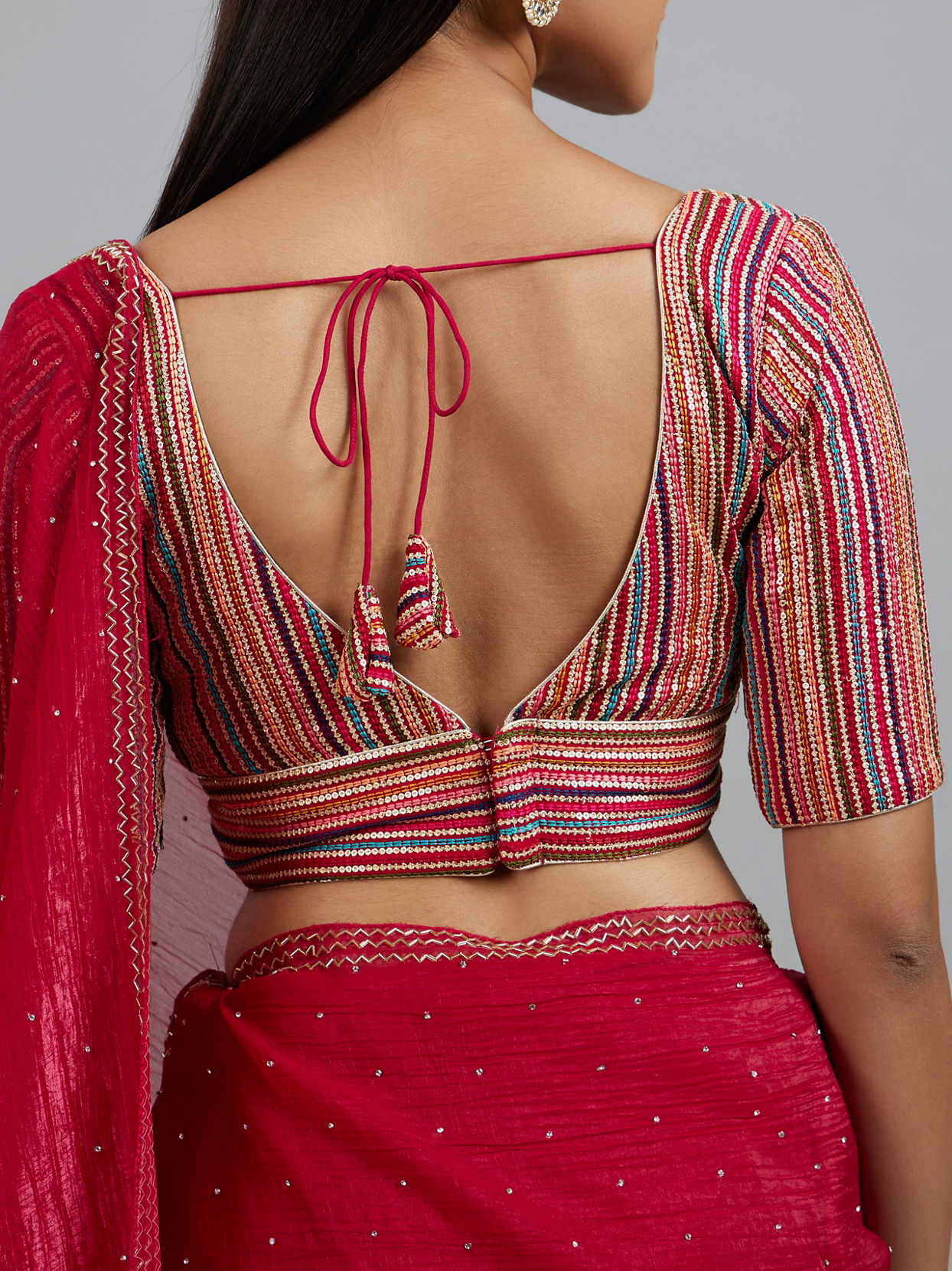Mohey Women Ravishing Rani Georgette Blouse