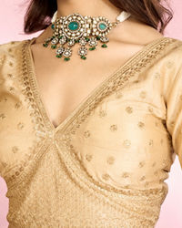 Mohey Women Fawn Silk Elegance Blouse