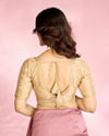 Mohey Women Fawn Silk Elegance Blouse