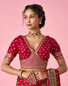 Mohey Women Pink Art Silk Blouse with Sequin Work
