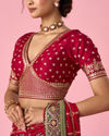 Mohey Women Pink Art Silk Blouse with Sequin Work