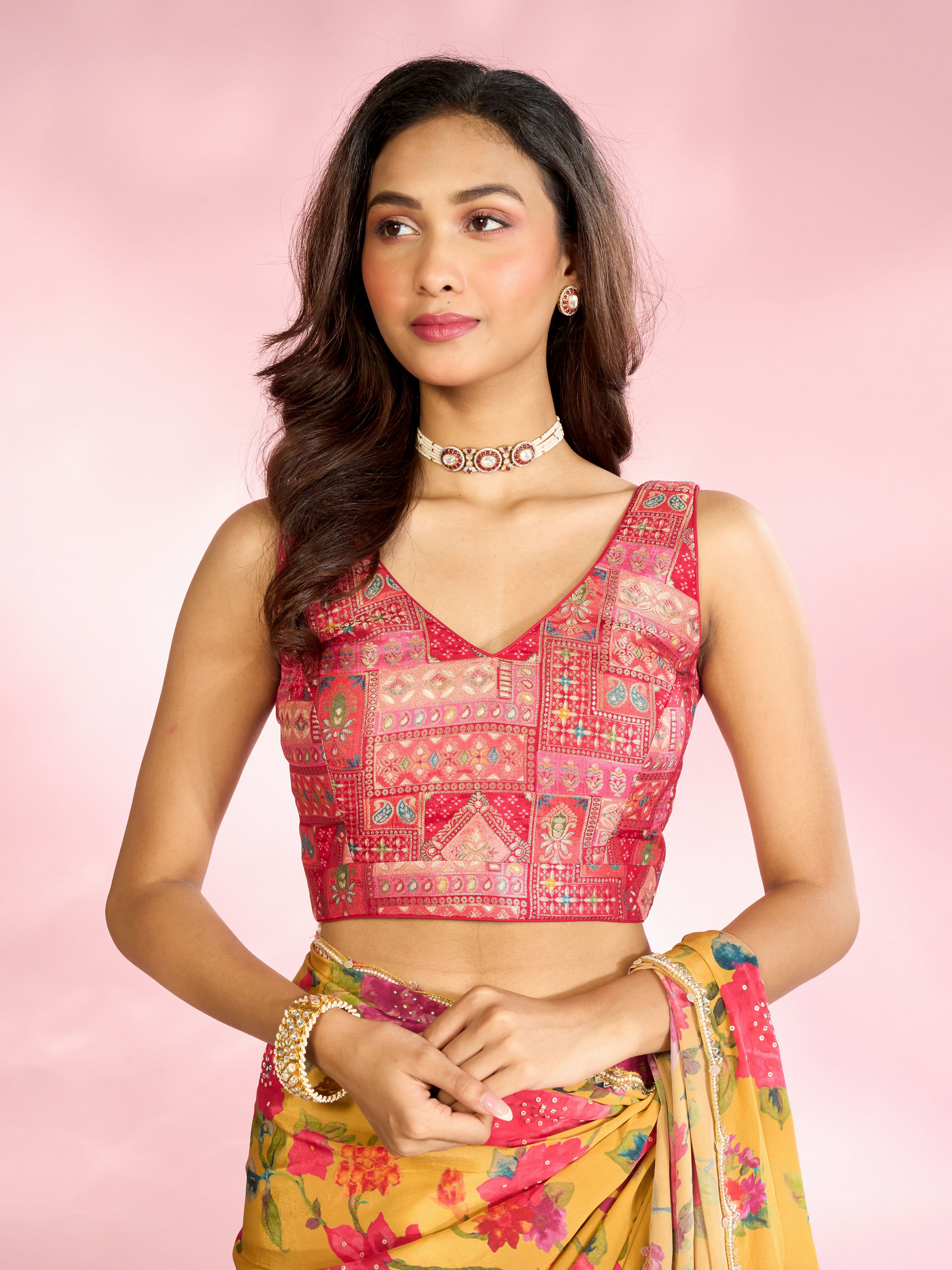 Mohey Women Pink Elegance Blouse