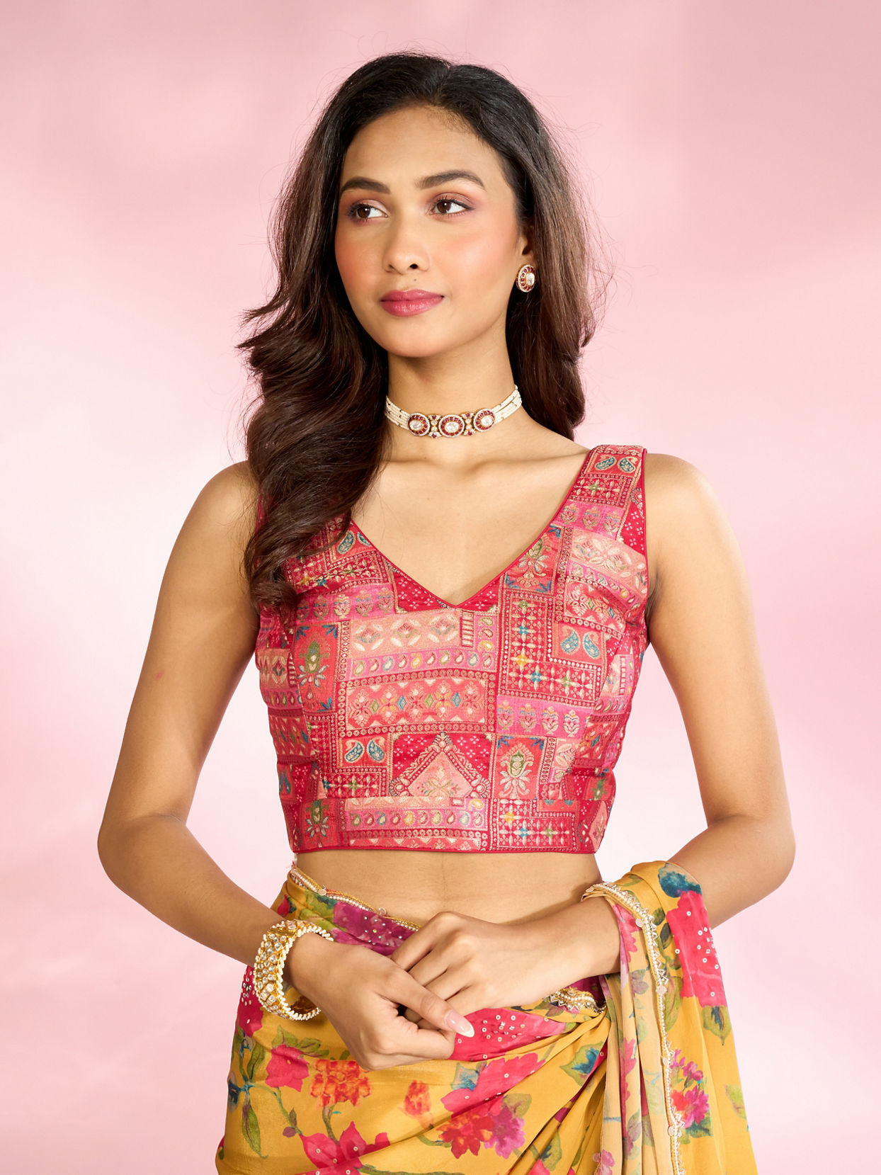 Mohey Women Pink Elegance Blouse