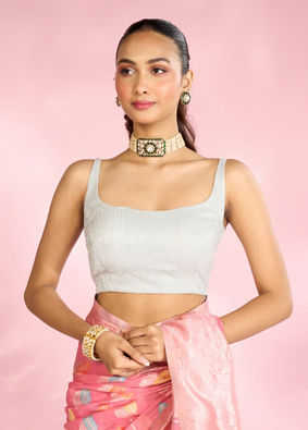 Mohey Women Chic Grey Knit Blouse