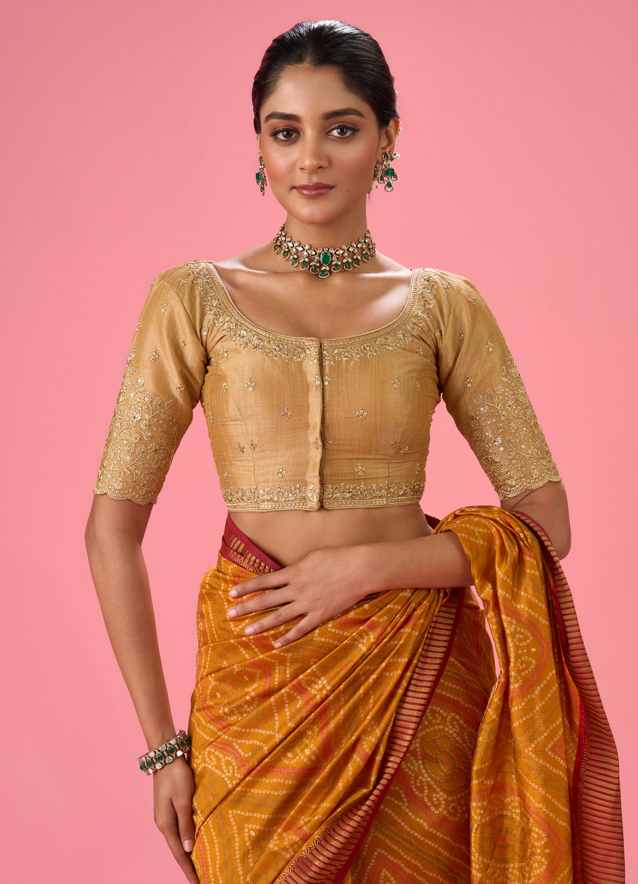 Mohey Women Elegant Beige Blouse