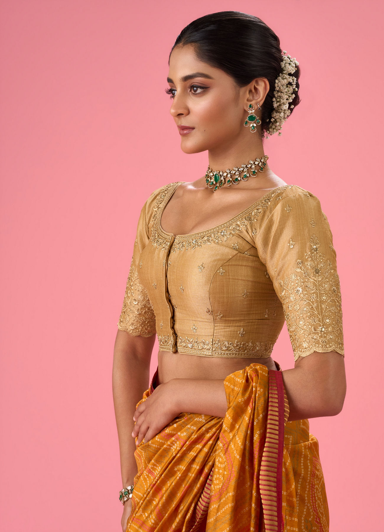 Mohey Women Elegant Beige Blouse