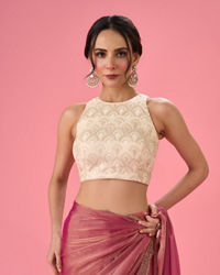 Mohey Women Creamy Elegance Cotton Blouse