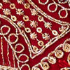 Red Georgette Blouse with Sequin Work