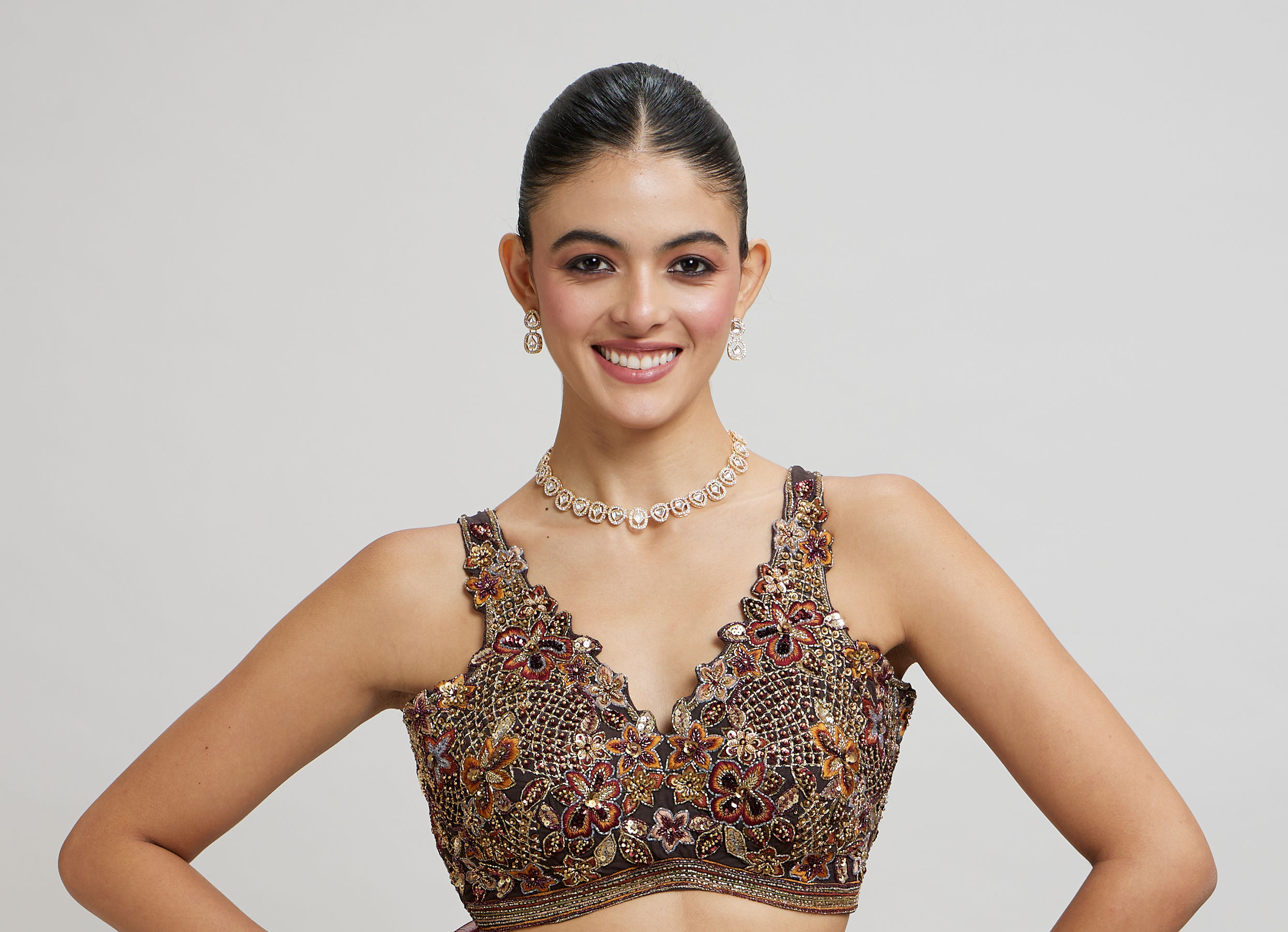 Twamev Women Elegant Maroon Net Lehenga