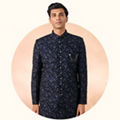 Blue Sherwani and Indo-Western