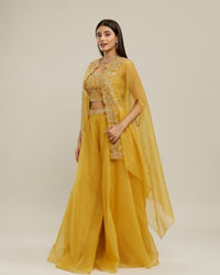 Twamev Women Sunflower Symphony Indo Western