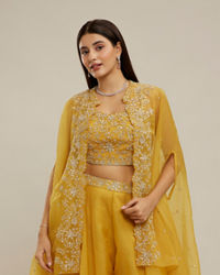 Twamev Women Sunflower Symphony Indo Western