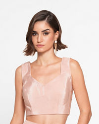 Twamev Women Dusty Pink Satin Elegance Indo Western