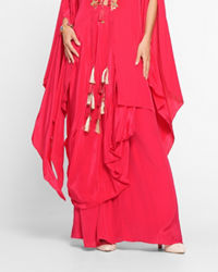 Twamev Women Elegant Rani Satin Indo Western