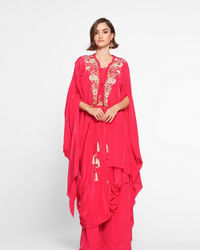 Twamev Women Elegant Rani Satin Indo Western
