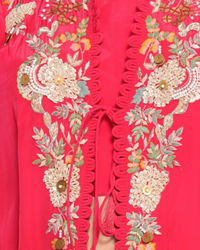 Twamev Women Elegant Rani Satin Indo Western