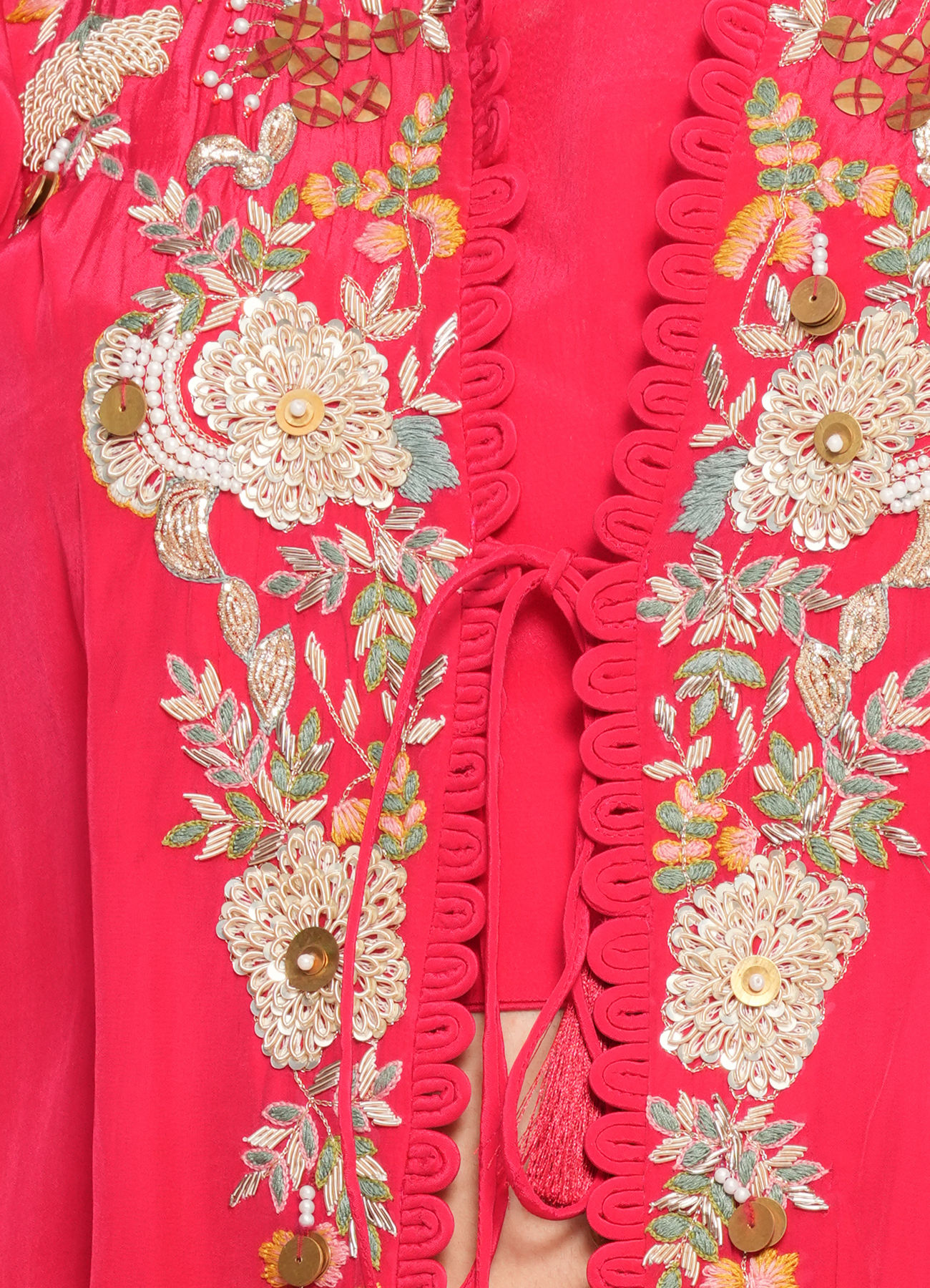 Twamev Women Elegant Rani Satin Indo Western