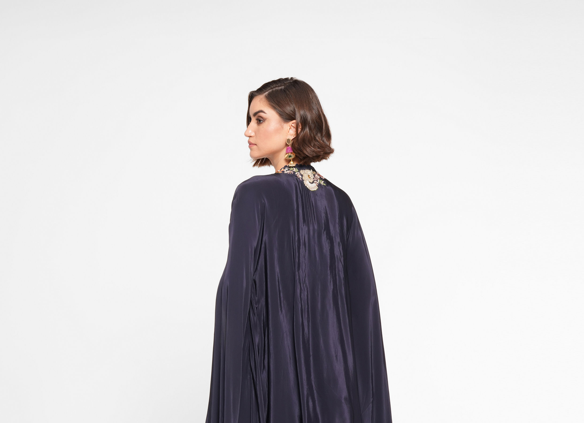 Twamev Women Indigo Blue Elegance Indo Western