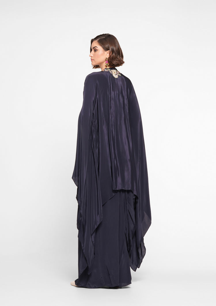 Twamev Women Indigo Blue Elegance Indo Western