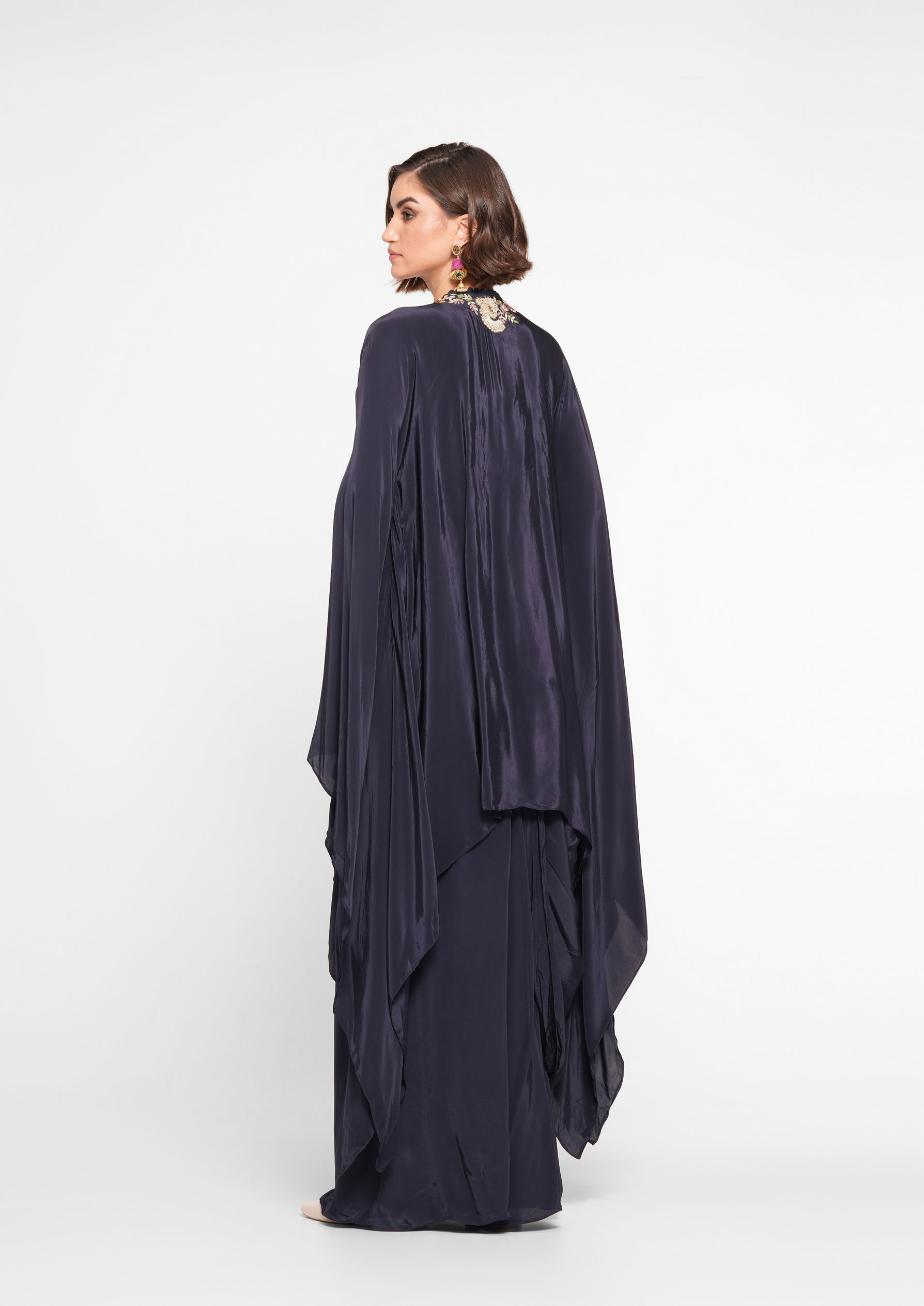 Twamev Women Indigo Blue Elegance Indo Western