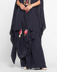 Twamev Women Indigo Blue Elegance Indo Western