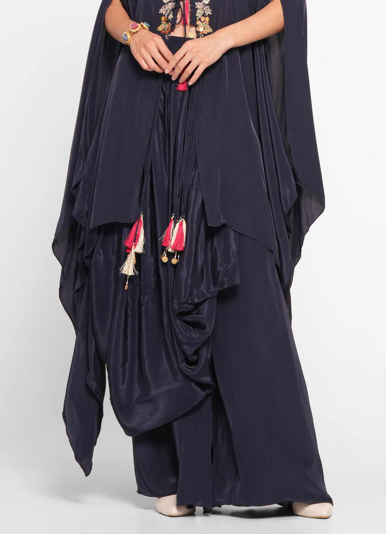 Twamev Women Indigo Blue Elegance Indo Western