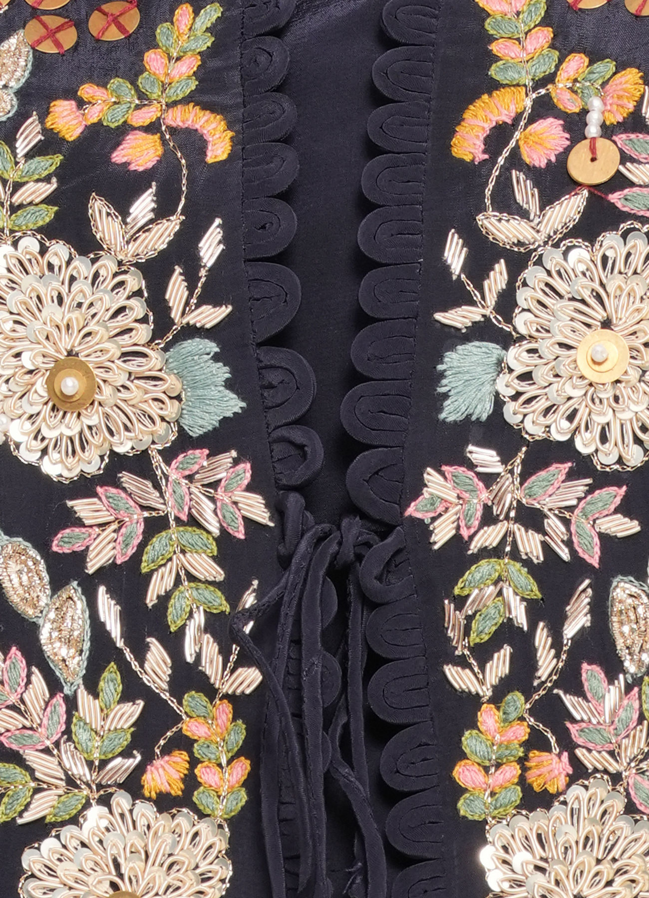 Twamev Women Indigo Blue Elegance Indo Western