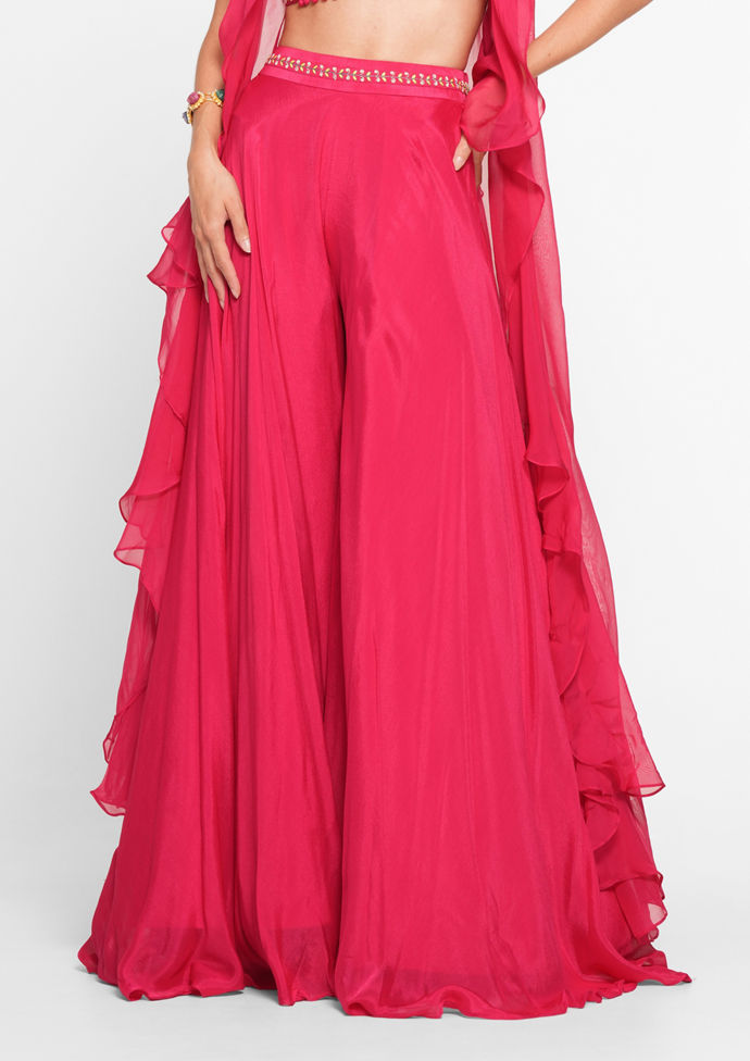 Twamev Women Ravishing Rani Georgette Fiesta Indo Western