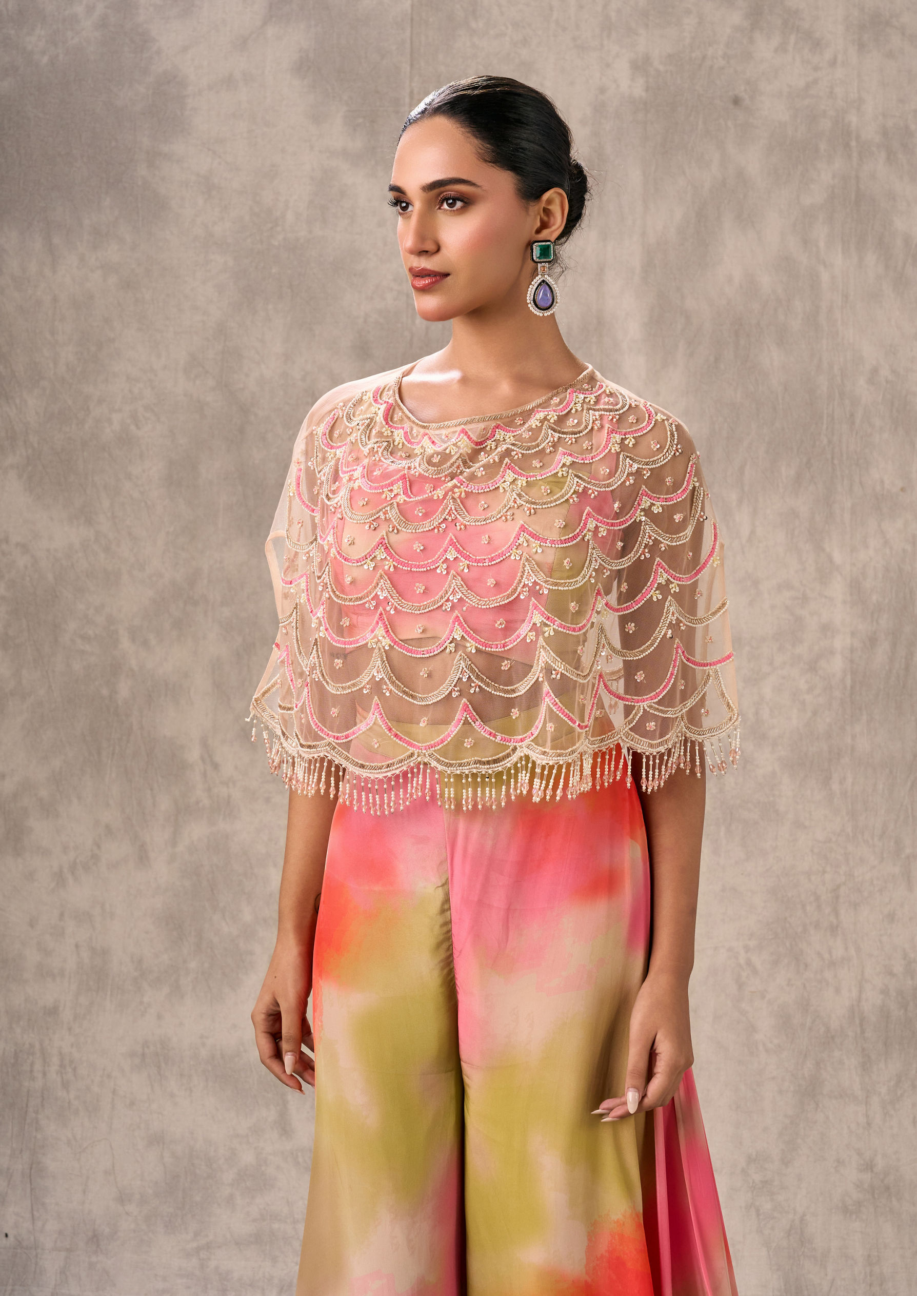 Twamev Women Green Enchantress Indo Western