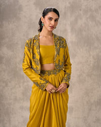 Twamev Women Sunlit Yellow Indo Western Ensemble