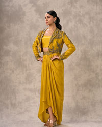 Twamev Women Sunlit Yellow Indo Western Ensemble