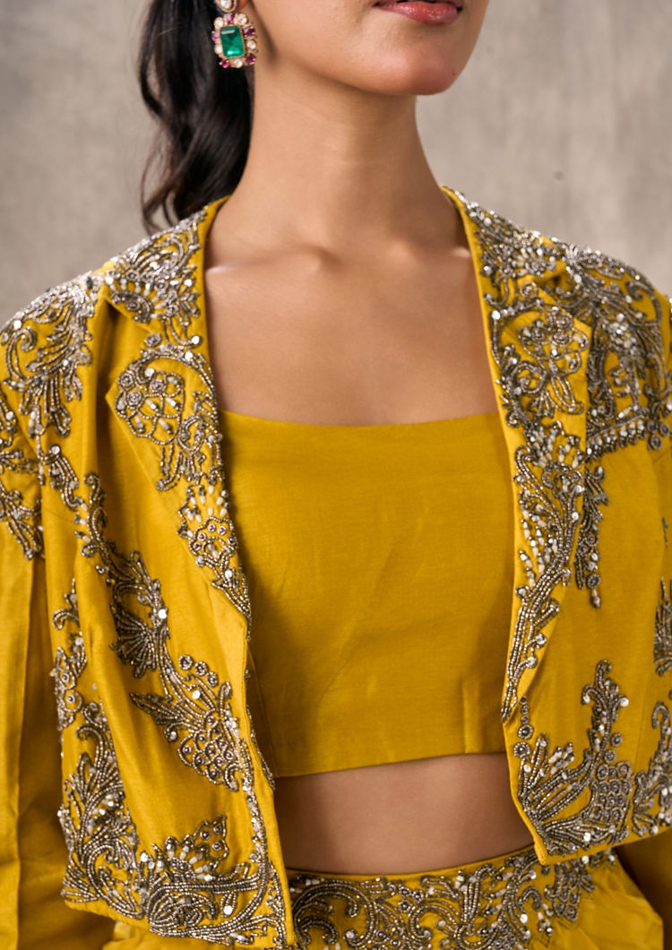 Twamev Women Sunlit Yellow Indo Western Ensemble