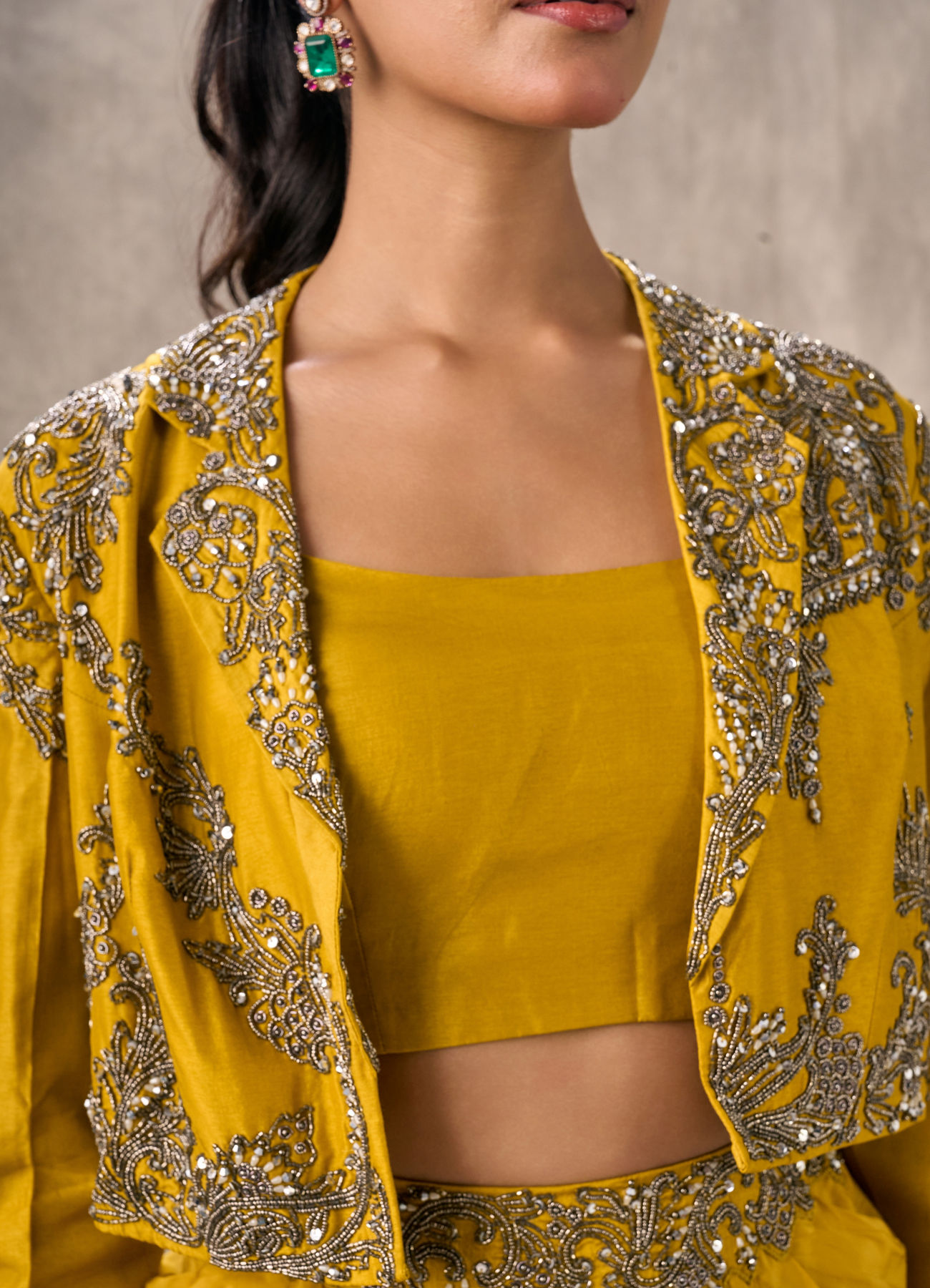 Twamev Women Sunlit Yellow Indo Western Ensemble