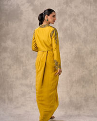 Twamev Women Sunlit Yellow Indo Western Ensemble
