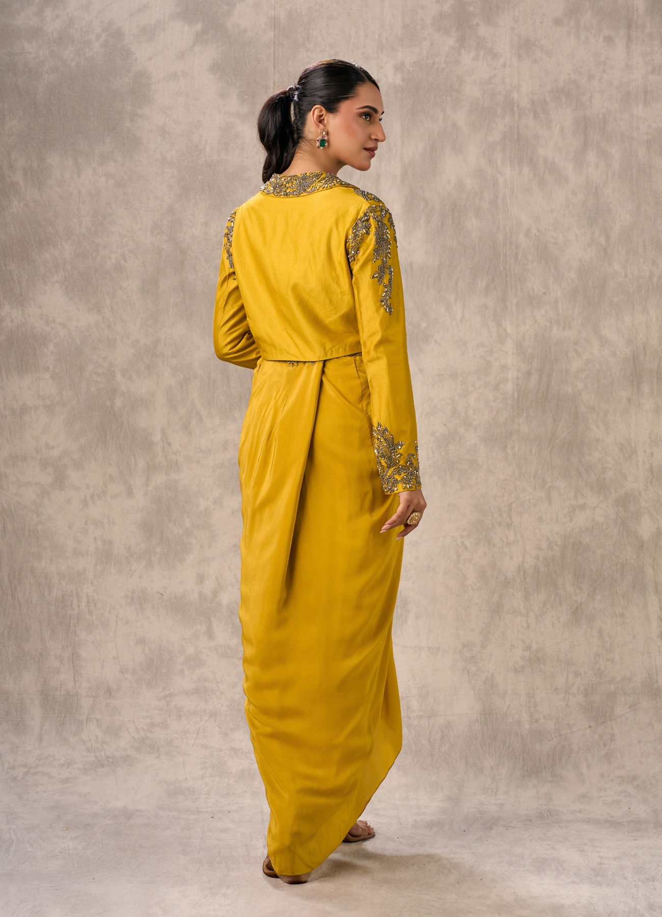 Twamev Women Sunlit Yellow Indo Western Ensemble