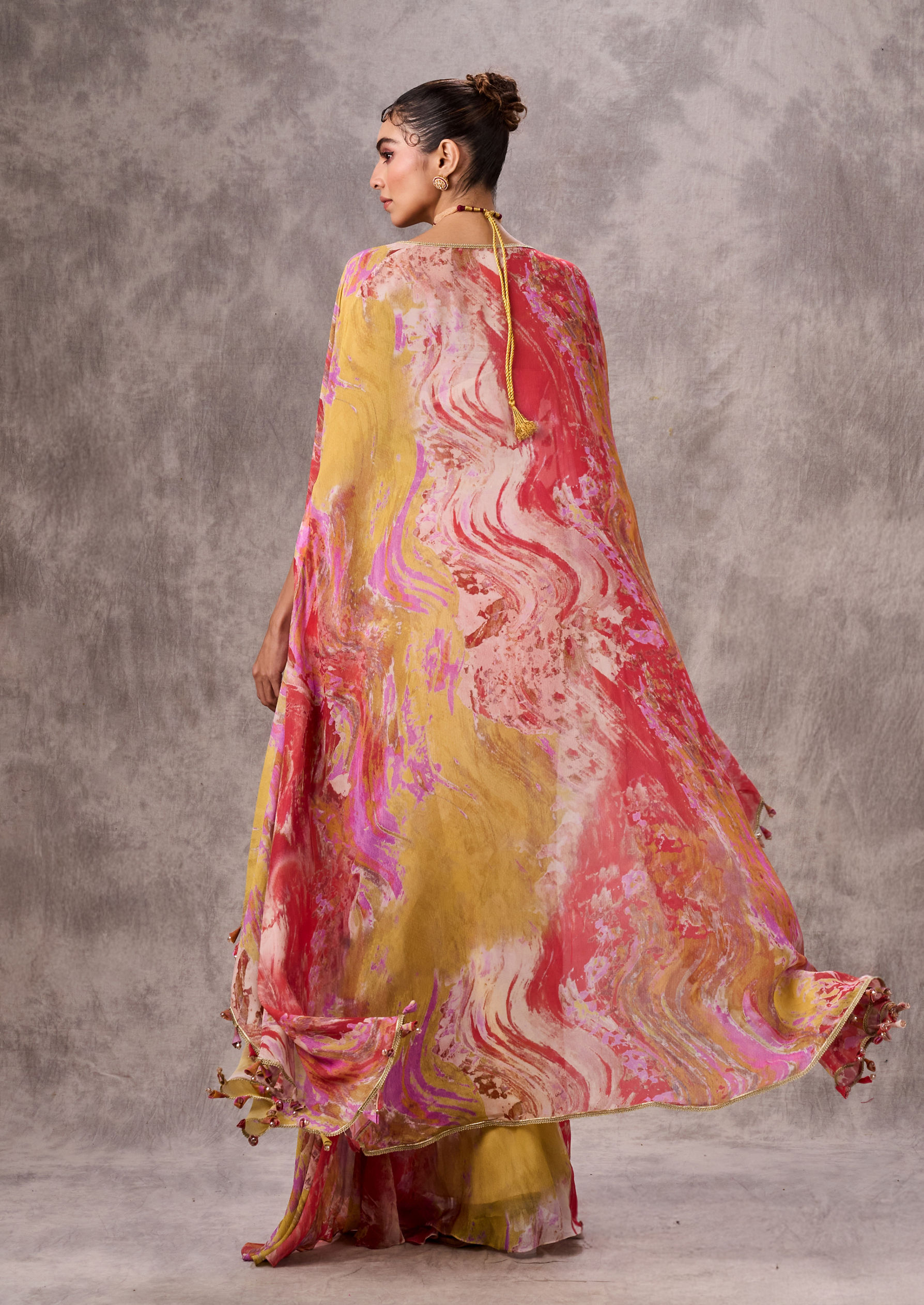 Twamev Women Radiant Pink Ensemble Indo Western